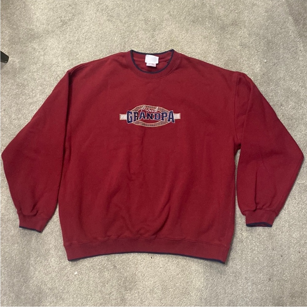 M&C sport red crewneck sweatshirt
